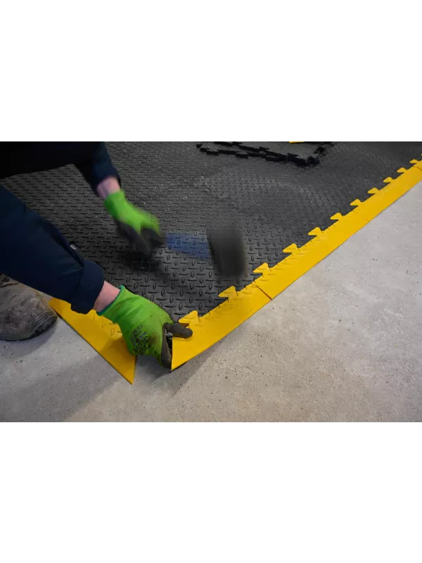 Blue Diamond Tuff Tile - Diamond Top Interlocking Tile System